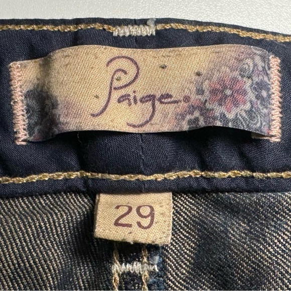 PAIGE Jeans Skyline Peg Straight Leg Stretch Skinny Denim Jean SZ 29 LIKE NEW! - Picture 10 of 15